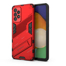 For Samsung Galaxy A73 5G Punk Armor 2 in 1 PC + TPU Shockproof Phone Case with Invisible Holder(Red)