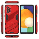 For Samsung Galaxy A73 5G Punk Armor 2 in 1 PC + TPU Shockproof Phone Case with Invisible Holder(Red)