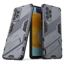 For Samsung Galaxy A73 5G Punk Armor 2 in 1 PC + TPU Shockproof Phone Case with Invisible Holder(Gray)