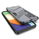 For Samsung Galaxy A73 5G Punk Armor 2 in 1 PC + TPU Shockproof Phone Case with Invisible Holder(Gray)