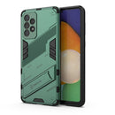 For Samsung Galaxy A73 5G Punk Armor 2 in 1 PC + TPU Shockproof Phone Case with Invisible Holder(Green)
