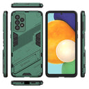 For Samsung Galaxy A73 5G Punk Armor 2 in 1 PC + TPU Shockproof Phone Case with Invisible Holder(Green)