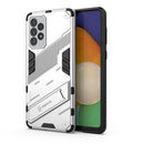 For Samsung Galaxy A73 5G Punk Armor 2 in 1 PC + TPU Shockproof Phone Case with Invisible Holder(White)