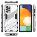 For Samsung Galaxy A73 5G Punk Armor 2 in 1 PC + TPU Shockproof Phone Case with Invisible Holder(White)