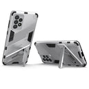 For Samsung Galaxy A73 5G Punk Armor 2 in 1 PC + TPU Shockproof Phone Case with Invisible Holder(White)