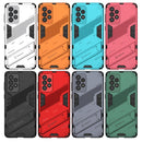For Samsung Galaxy A73 5G Punk Armor 2 in 1 PC + TPU Shockproof Phone Case with Invisible Holder(White)
