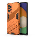 For Samsung Galaxy A73 5G Punk Armor 2 in 1 PC + TPU Shockproof Phone Case with Invisible Holder(Orange)