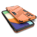 For Samsung Galaxy A73 5G Punk Armor 2 in 1 PC + TPU Shockproof Phone Case with Invisible Holder(Orange)