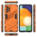 For Samsung Galaxy A73 5G Punk Armor 2 in 1 PC + TPU Shockproof Phone Case with Invisible Holder(Orange)
