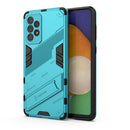 For Samsung Galaxy A73 5G Punk Armor 2 in 1 PC + TPU Shockproof Phone Case with Invisible Holder(Blue)