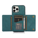 Three-fold Leather Phone Case with Card Slot & Wallet & Holder For iPhone 13 Pro Max(Blue)
