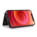 Three-fold Leather Phone Case with Card Slot & Wallet & Holder For iPhone 13 Pro Max(Black)