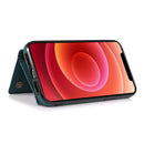 Three-fold Leather Phone Case with Card Slot & Wallet & Holder For iPhone 13 Pro(Blue)