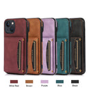 Three-fold Leather Phone Case with Card Slot & Wallet & Holder For iPhone 13(Black)