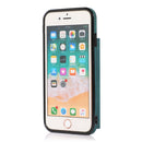 For iPhone SE 2022 / SE 2020 / 8 / 7 Three-fold Leather Phone Case with Card Slot & Wallet & Holder(Blue)