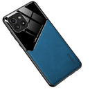 For Samsung Galaxy A03 Leather Glass Magnet Phone Case(Royal Blue)