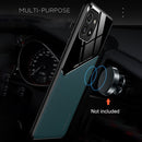 For Samsung Galaxy A03 Leather Glass Magnet Phone Case(Royal Blue)