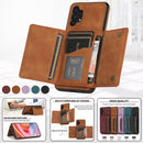 For Samsung Galaxy A32 4G Three-fold Leather Phone Case with Card Slot & Wallet & Holder(Brown)