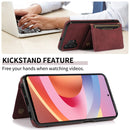 For Samsung Galaxy A32 5G Three-fold Leather Phone Case with Card Slot & Wallet & Holder(Wine Red)