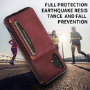 For Samsung Galaxy A32 5G Three-fold Leather Phone Case with Card Slot & Wallet & Holder(Wine Red)