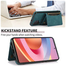 For Samsung Galaxy A32 5G Three-fold Leather Phone Case with Card Slot & Wallet & Holder(Green)