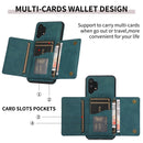 For Samsung Galaxy A32 5G Three-fold Leather Phone Case with Card Slot & Wallet & Holder(Green)