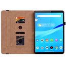 For Lenovo Tab M8 HD TB-8505F 8.0 Color Weave Leather Tablet Case with Holder(Black)
