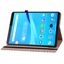 For Lenovo Tab M8 HD TB-8505F 8.0 Color Weave Leather Tablet Case with Holder(Black)