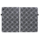 For Samsung Galaxy Tab A8 10.5 2021 Color Weave Leather Tablet Case with Holder(Black)