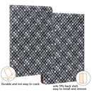 For Samsung Galaxy Tab A8 10.5 2021 Color Weave Leather Tablet Case with Holder(Black)