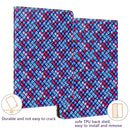 For Samsung Galaxy Tab A8 10.5 2021 Color Weave Leather Tablet Case with Holder(Blue)