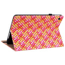 For Samsung Galaxy Tab A8 10.5 2021 Color Weave Leather Tablet Case with Holder(Rose Red)