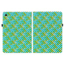 For Samsung Galaxy Tab A8 10.5 2021 Color Weave Leather Tablet Case with Holder(Green)