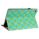 For Samsung Galaxy Tab A8 10.5 2021 Color Weave Leather Tablet Case with Holder(Green)
