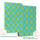 For Samsung Galaxy Tab A8 10.5 2021 Color Weave Leather Tablet Case with Holder(Green)