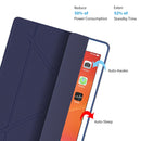 Multi-folding PU Leather Matte TPU Tablet Case For iPad Pro 10.2 2021 / 2020 / 10.5 2017(Black)