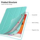 Multi-folding PU Leather Matte TPU Tablet Case For iPad Pro 10.2 2021 / 2020 / 10.5 2017(Black)