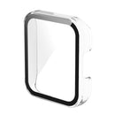 For Xiaomi Redmi Watch 2 Lite PC + Tempered Glass Watch Protective Case(Transparent White)