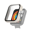 For Xiaomi Redmi Watch 2 Lite PC + Tempered Glass Watch Protective Case (White)