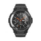 For Samsung Galaxy Watch4 Classic 42mm Carbon Fiber Sport Silicone Integrated Watch Band(Black)