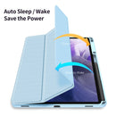 For Samsung Galaxy Tab S8 Plus/S7 Plus/S7 FE DUX DUCIS TOBY Series Horizontal Flip Tablet Case(Blue)
