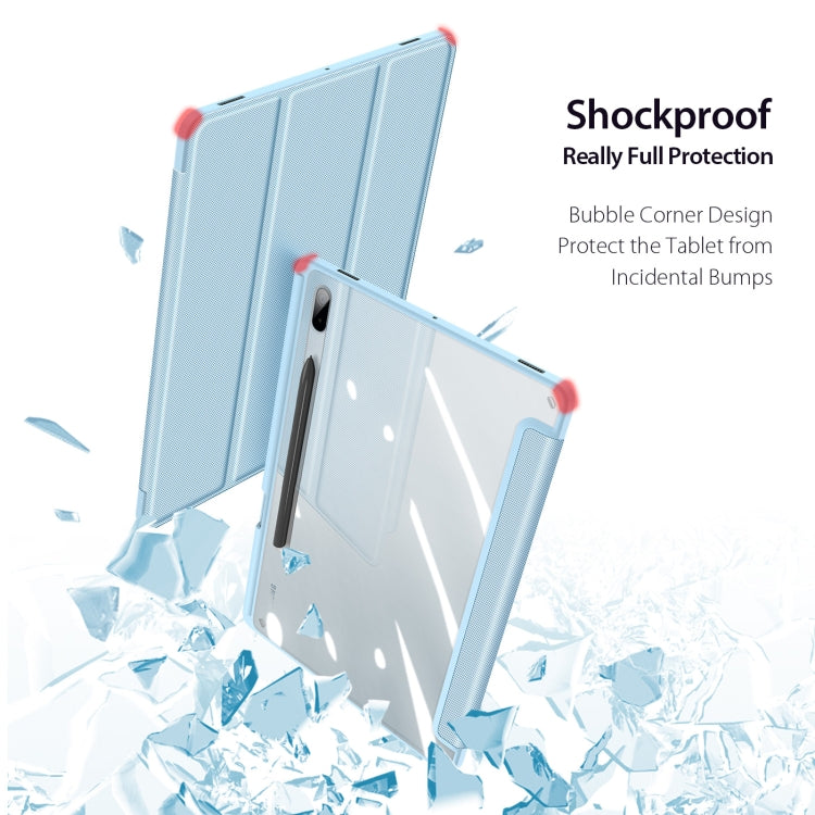 For Samsung Galaxy Tab S8 Plus/S7 Plus/S7 FE DUX DUCIS TOBY Series Horizontal Flip Tablet Case(Blue)