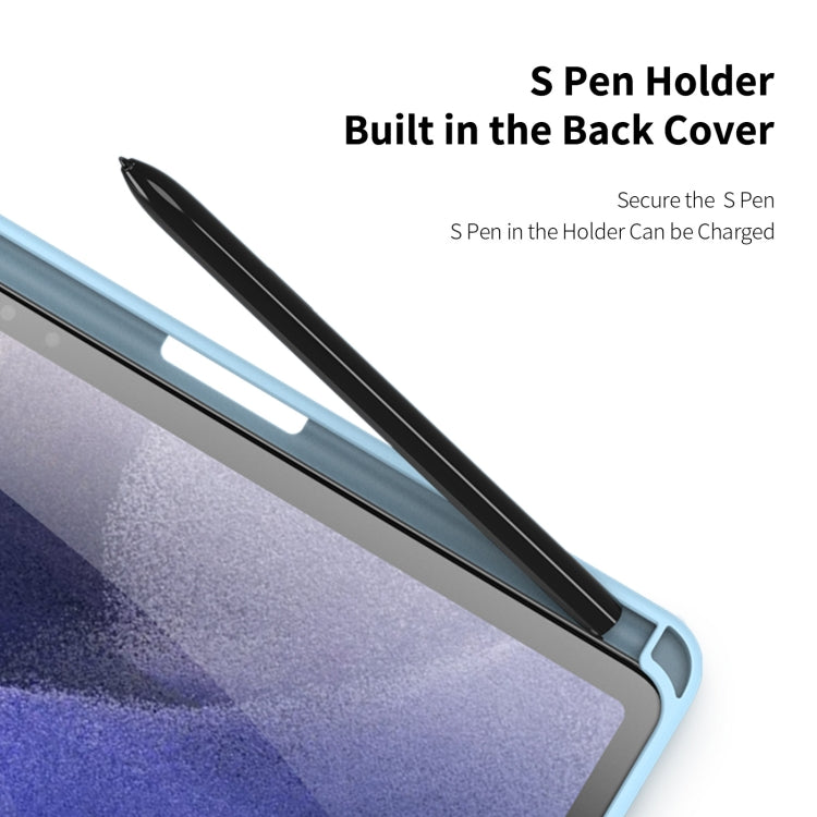 For Samsung Galaxy Tab S8 Plus/S7 Plus/S7 FE DUX DUCIS TOBY Series Horizontal Flip Tablet Case(Blue)