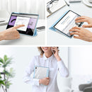 For Samsung Galaxy Tab S8 Plus/S7 Plus/S7 FE DUX DUCIS TOBY Series Horizontal Flip Tablet Case(Blue)