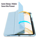 For Samsung Galaxy Tab S8/S7 DUX DUCIS TOBY Series Horizontal Flip Tablet Case(Blue)