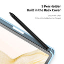 For Samsung Galaxy Tab S8/S7 DUX DUCIS TOBY Series Horizontal Flip Tablet Case(Blue)