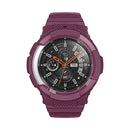 For Samsung Galaxy Watch4 Classic 46mm Carbon Fiber Sport Silicone Integrated Watch Band(Wine Red)