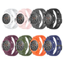For Samsung Galaxy Watch4 Classic 46mm Carbon Fiber Sport Silicone Integrated Watch Band(Midnight Blue)