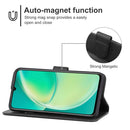 Leather Phone Case For Huawei nova Y60(Black)