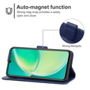 Leather Phone Case For Huawei nova Y60(Blue)